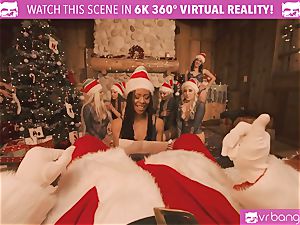 VRBangers Christams bang-out With Eight magnificent Elves