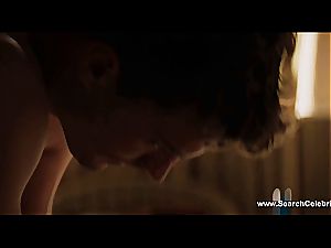 black-haired Dakota Johnson smacked and munched out
